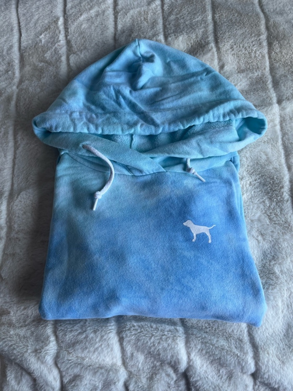 Victoria's Secret PINK Light Blue Fleece Hoodie